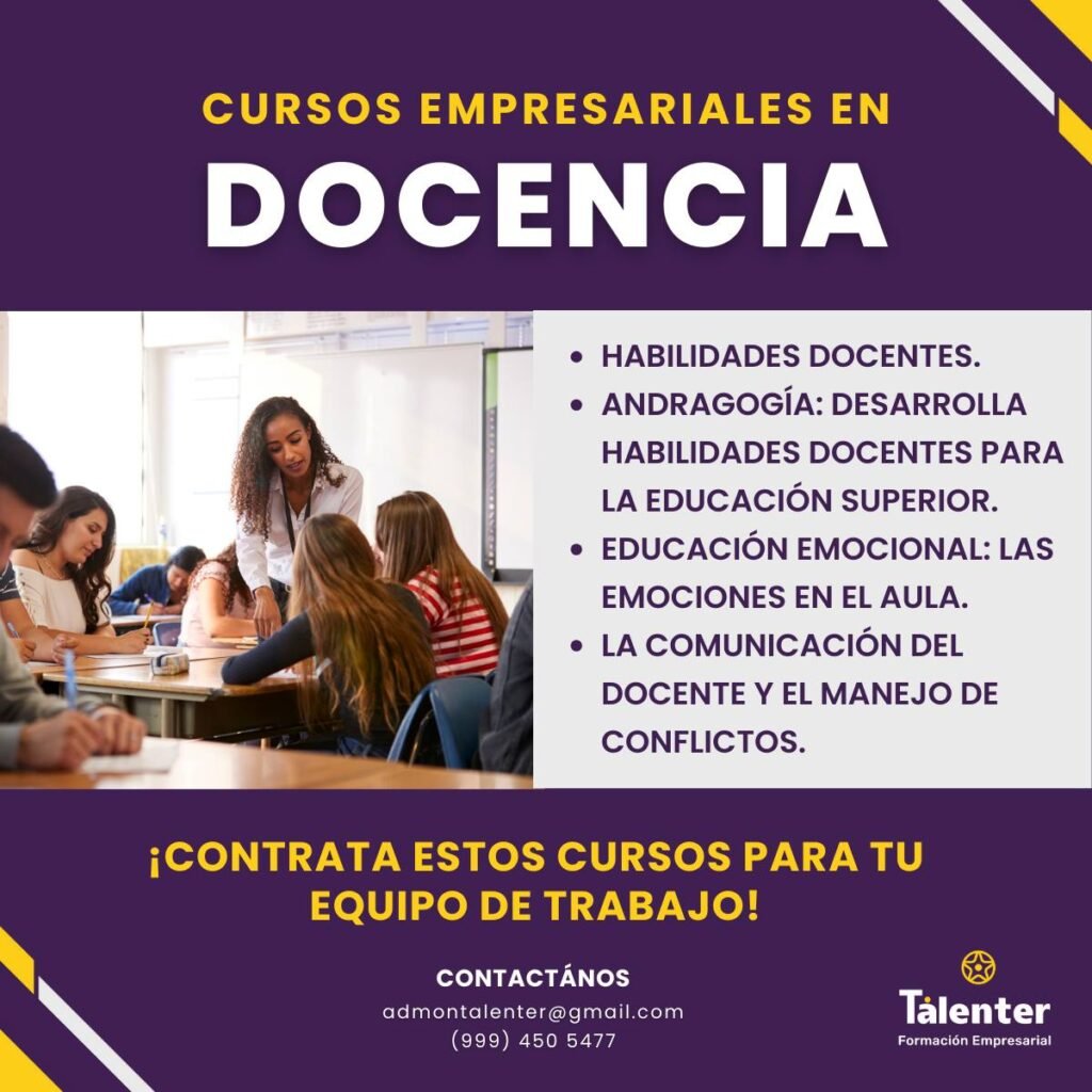 Cursos empresariales en docencia
